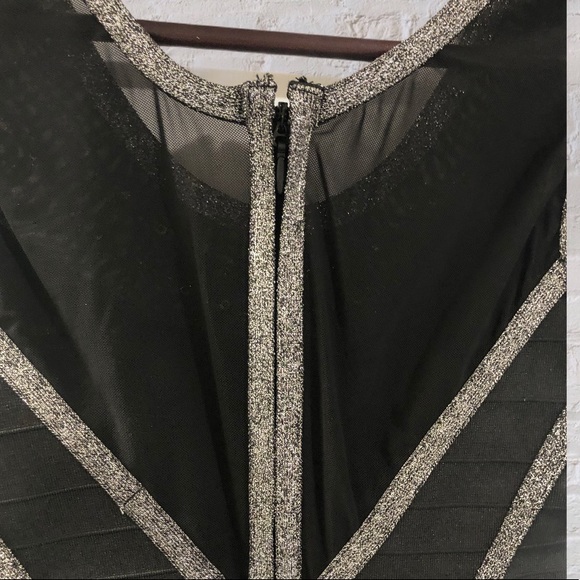 šFall Saleš WOW Couture Navy & Silver Dress - Picture 4 of 5